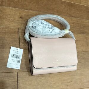 Brand New Kate Spade Kerri Small Flap wallet on a string Crossbody Bag